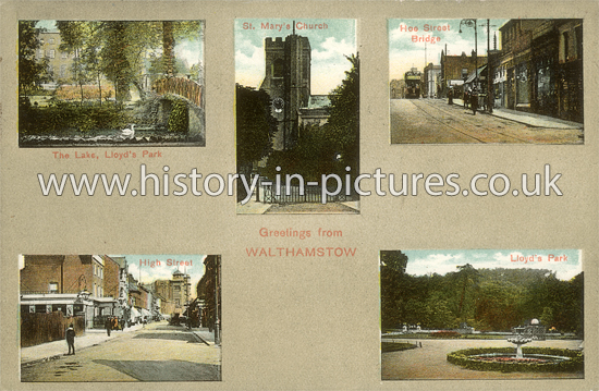 Greetings from Walthamstow, London. c.1914